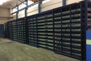 high capacity metal sheet rack