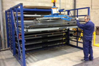 horizontale platenstelling staalplaten