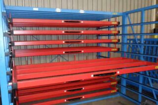 pull out rack for steel plates