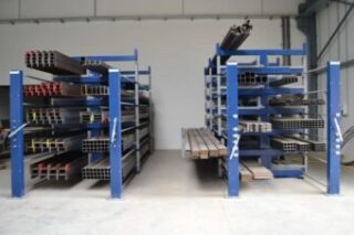 eurostorage cantilever rack extendable drawers