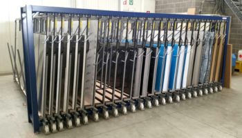 vertical sheet metal storage