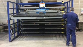 vacuum lifter metal sheets rack