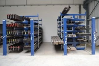 Rayonnage eurostorage cantilever double face